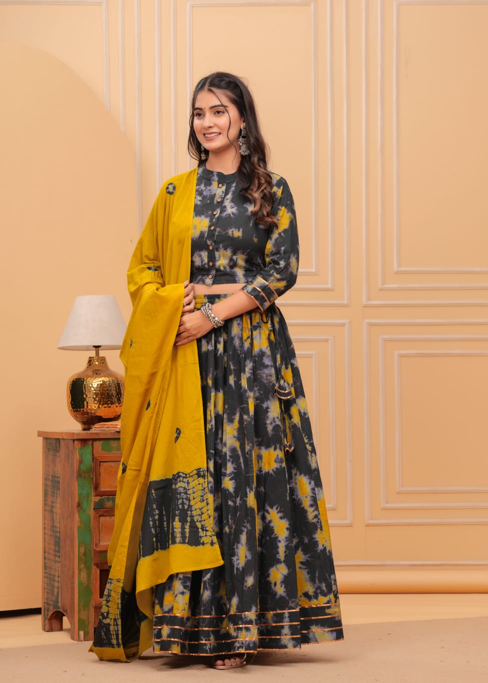 Top & Skirt With Dupatta 1600