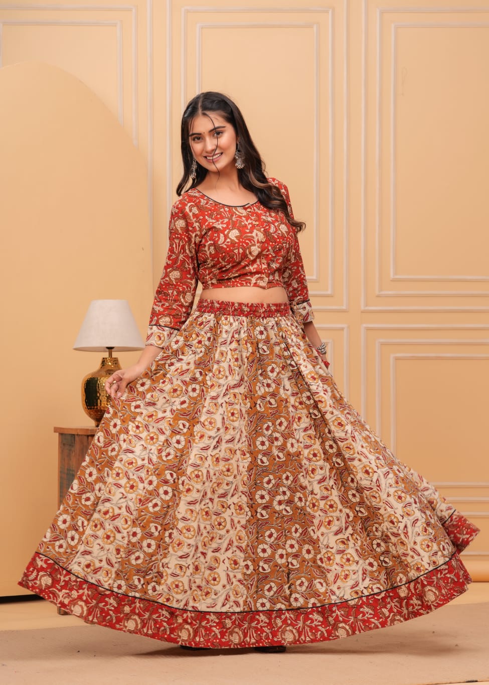 Top & Skirt With Dupatta 1600
