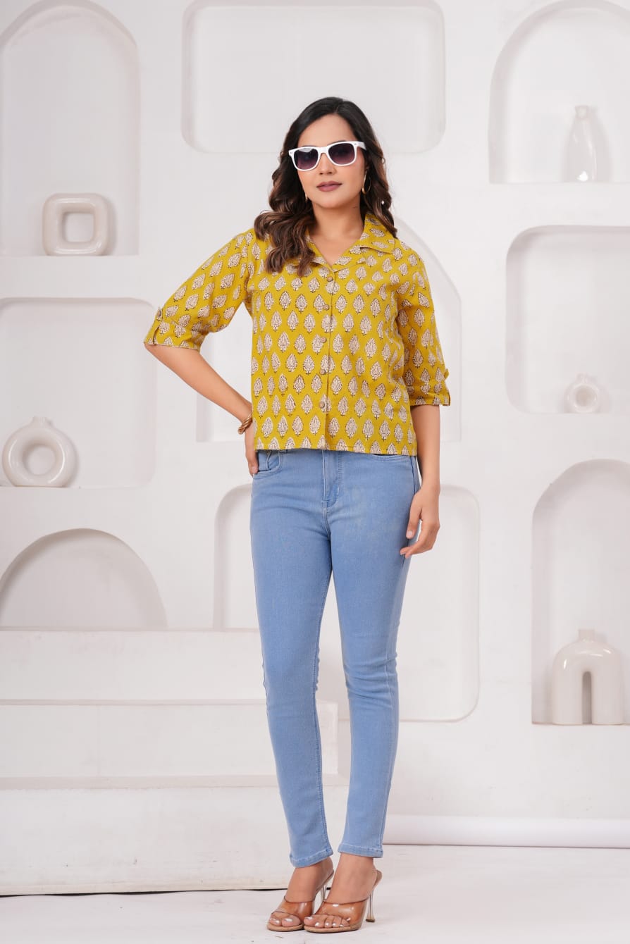 Deep Indigo Geometric Buti Kurta Pant Set